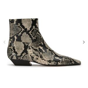 Tony Bianco Rupert Ecru Snake Ankle Boots